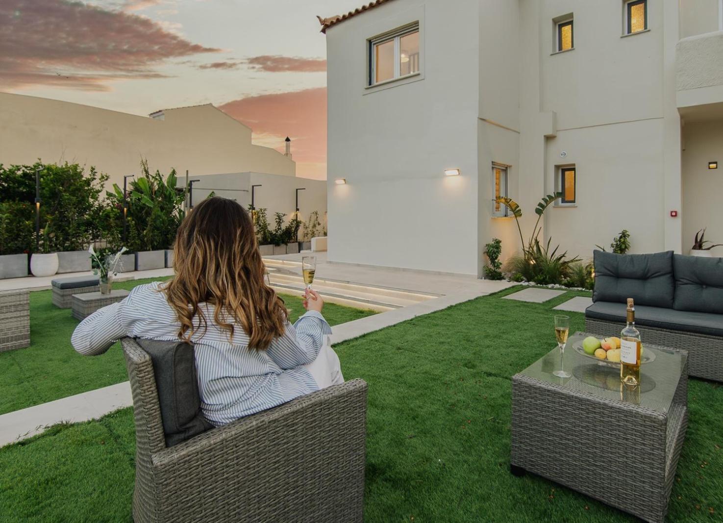 Le Jardin Apartments Kampos Marathokampou エクステリア 写真